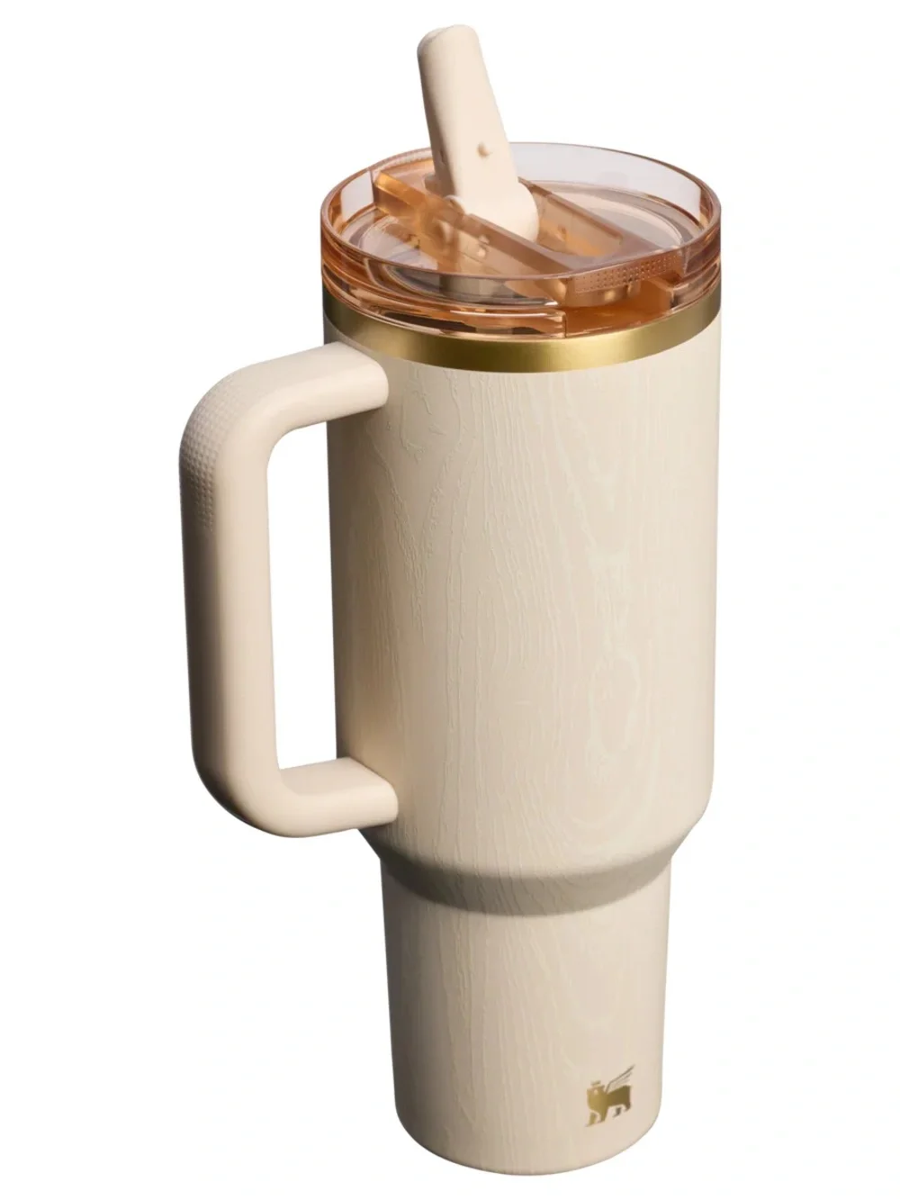 🖤New🖤 STANLEY Quencher ProTour Flip Straw 40oz Birch Woodgrain Wood Cream - Picture 3 of 4